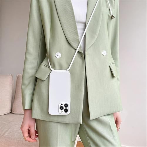 ZSUFCBF Crossbody-Halskette mit Lanyard-Kordel, flüssige Silikonhülle für iPhone 15 13 11 12 14 Pro Max XS XR X 8 7 Plus, Soft Candy Cover, Weiß, Für iPhone 11 ZSUFCBF Crossbody-Halskette mit Lanyard-Kordel, flüssige Silikonhülle für iPhone 15 13 11 12 14 Pro Max XS XR X 8 7 Plus, Soft Candy Cover, Weiß, Für iPhone 11 von ZSUFCBF