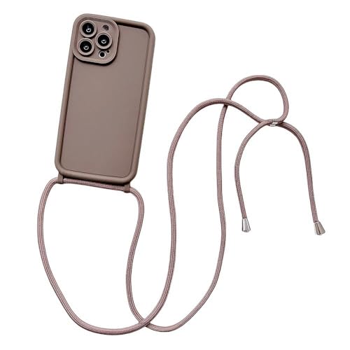 ZSUFCBF Crossbody-Halskettengurt, verstellbares Lanyard, Silikon-Telefonhülle für iPhone 15 14 13 12 11 Pro X XR XS Max 7 8 Plus SE Soft Cover, X4, für iPhone 15 von ZSUFCBF