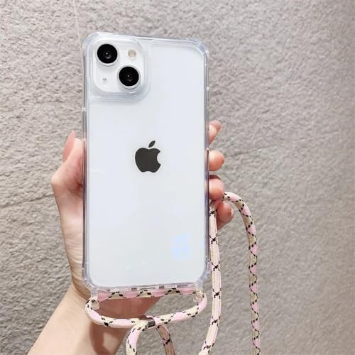 ZSUFCBF Crossbody-Halskettenkordel-Lanyard, transparente Hartschale für iPhone 16 15 14 13 12 11 Pro Max XS XR X, transparente Softcover, 10, für iPhone 11 ZSUFCBF Crossbody-Halskettenkordel-Lanyard, transparente Hartschale für iPhone 16 15 14 13 12 11 Pro Max XS XR X, transparente Softcover, 10, für iPhone 11 von ZSUFCBF