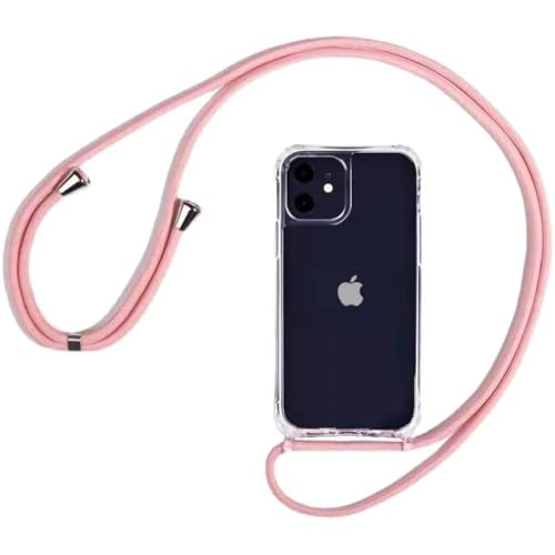 ZSUFCBF Crossbody-Halskettenkordel-Lanyard, transparente Hartschale für iPhone 16 15 14 13 12 11 Pro Max XS XR X, transparente Softcover, 3, für iPhone 13 Pro von ZSUFCBF