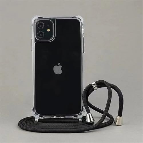 ZSUFCBF Crossbody-Halskettenkordel-Lanyard, transparente Hartschale für iPhone 16 15 14 13 12 11 Pro Max XS XR X, transparente Softcover, 9, für iPhone 11 ZSUFCBF Crossbody-Halskettenkordel-Lanyard, transparente Hartschale für iPhone 16 15 14 13 12 11 Pro Max XS XR X, transparente Softcover, 9, für iPhone 11 von ZSUFCBF