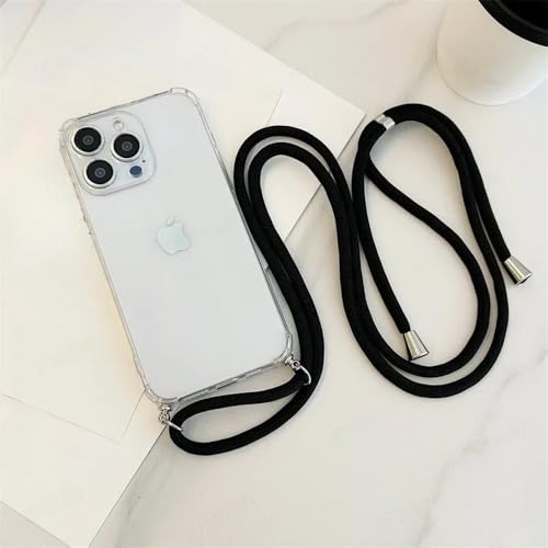 ZSUFCBF Crossbody Lanyard Clear Phone Case für iPhone 16 15 14 13 12 Mini 11 Pro Max Plus Stoßfeste Silikon-Soft-TPU-Rückseite, X4, für iPhone 13Pro Max ZSUFCBF Crossbody Lanyard Clear Phone Case für iPhone 16 15 14 13 12 Mini 11 Pro Max Plus Stoßfeste Silikon-Soft-TPU-Rückseite, X4, für iPhone 13Pro Max von ZSUFCBF