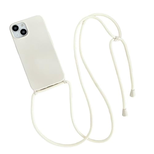 ZSUFCBF Crossbody-Lanyard-Cord-Hülle aus flüssigem Silikon für iPhone 16 13 11 12 Mini 14 15 Pro Max X XR 7 8 Plus SE Halskettenband Soft Cover, A Weiß, für iPhone 13 Pro Max ZSUFCBF Crossbody-Lanyard-Cord-Hülle aus flüssigem Silikon für iPhone 16 13 11 12 Mini 14 15 Pro Max X XR 7 8 Plus SE Halskettenband Soft Cover, A Weiß, für iPhone 13 Pro Max von ZSUFCBF