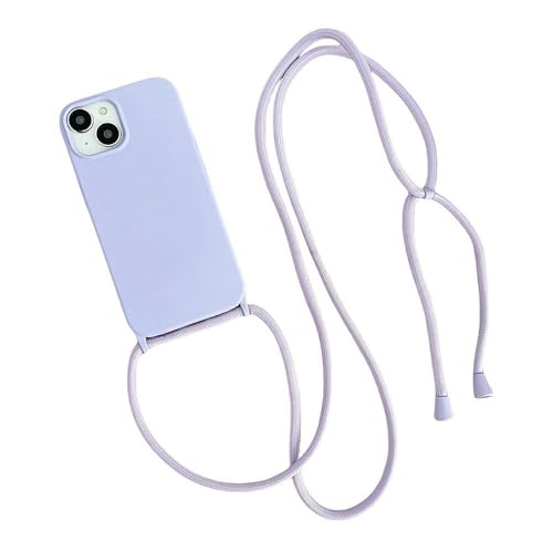 ZSUFCBF Crossbody-Lanyard-Cord-Hülle aus flüssigem Silikon für iPhone 16 13 11 12 Mini 14 15 Pro Max X XR 7 8 Plus SE Halskettenband Soft Cover, Lila, Für iPhone 13 Pro Max ZSUFCBF Crossbody-Lanyard-Cord-Hülle aus flüssigem Silikon für iPhone 16 13 11 12 Mini 14 15 Pro Max X XR 7 8 Plus SE Halskettenband Soft Cover, Lila, Für iPhone 13 Pro Max von ZSUFCBF
