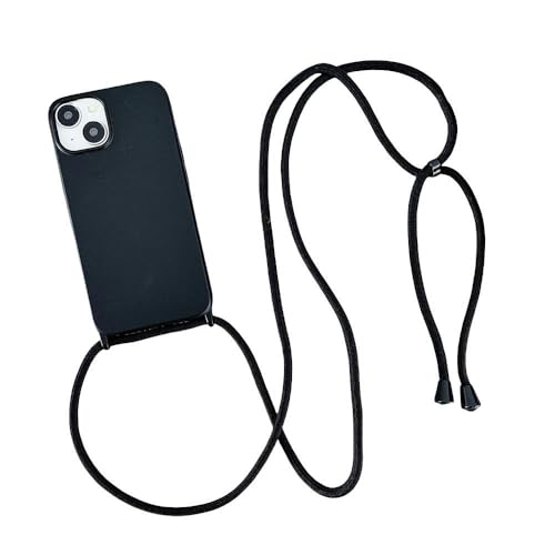 ZSUFCBF Crossbody-Lanyard-Cord-Hülle aus flüssigem Silikon für iPhone 16 13 11 12 Mini 14 15 Pro Max X XR 7 8 Plus SE Halskettenband Soft Cover, Schwarz, Für iPhone 13Mini ZSUFCBF Crossbody-Lanyard-Cord-Hülle aus flüssigem Silikon für iPhone 16 13 11 12 Mini 14 15 Pro Max X XR 7 8 Plus SE Halskettenband Soft Cover, Schwarz, Für iPhone 13Mini von ZSUFCBF