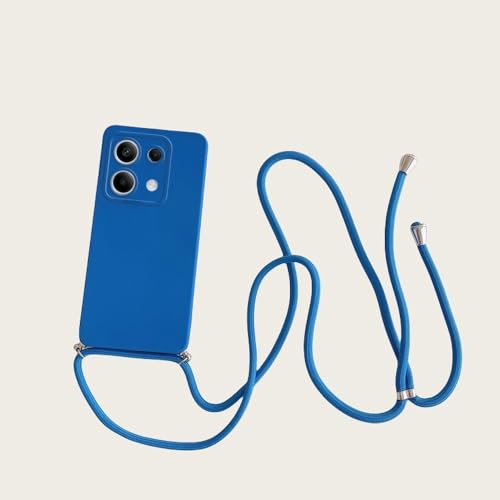 ZSUFCBF Crossbody-Lanyard-Hülle für Xiaomi für Redmi Note 13 Pro Plus 4g 5g Note13 13pro Poco X6 M6 Pro Cord-Silikon-Rückseite, K Blau, für Poco M6 5g ZSUFCBF Crossbody-Lanyard-Hülle für Xiaomi für Redmi Note 13 Pro Plus 4g 5g Note13 13pro Poco X6 M6 Pro Cord-Silikon-Rückseite, K Blau, für Poco M6 5g von ZSUFCBF
