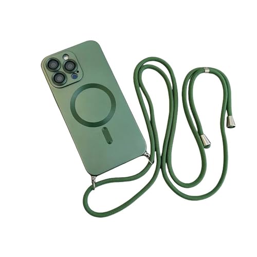 ZSUFCBF Crossbody Lanyard Magnethülle für iPhone 16 15 14 13 12 11 Pro Max Plus X XS XR Weiche TPU-Kameraschutzhülle, C Grün, Für iPhone XR ZSUFCBF Crossbody Lanyard Magnethülle für iPhone 16 15 14 13 12 11 Pro Max Plus X XS XR Weiche TPU-Kameraschutzhülle, C Grün, Für iPhone XR von ZSUFCBF