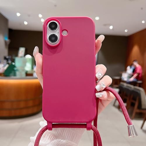 ZSUFCBF Crossbody Lanyard Matte Silikon-Handyhülle für iPhone 16 15 Pro Max 14 13 12 11 Halskettenband Kordel Candy Soft Stoßfeste Hülle, X8, für iPhone 13 Pro ZSUFCBF Crossbody Lanyard Matte Silikon-Handyhülle für iPhone 16 15 Pro Max 14 13 12 11 Halskettenband Kordel Candy Soft Stoßfeste Hülle, X8, für iPhone 13 Pro von ZSUFCBF