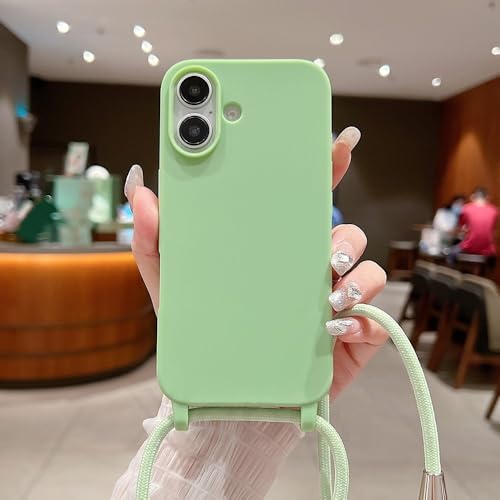 ZSUFCBF Crossbody Lanyard Matte Silikon-Handyhülle für iPhone 16 15 Pro Max 14 13 12 11 Halskettenband Kordel Candy Soft Stoßfeste Hülle, X9, für iPhone 11 ZSUFCBF Crossbody Lanyard Matte Silikon-Handyhülle für iPhone 16 15 Pro Max 14 13 12 11 Halskettenband Kordel Candy Soft Stoßfeste Hülle, X9, für iPhone 11 von ZSUFCBF