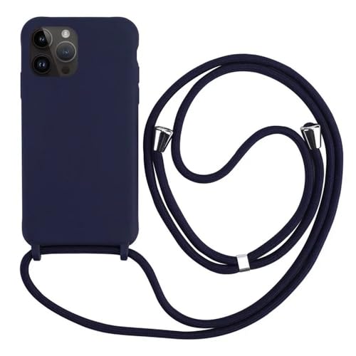 ZSUFCBF Crossbody Strap Lanyard Silikon-Handyhülle für iPhone 16 15 14 13 12 Mini 11 Pro Max Plus Candy Color Soft TPU Back Cover, D Blau, Für iPhone 15 Plus ZSUFCBF Crossbody Strap Lanyard Silikon-Handyhülle für iPhone 16 15 14 13 12 Mini 11 Pro Max Plus Candy Color Soft TPU Back Cover, D Blau, Für iPhone 15 Plus von ZSUFCBF