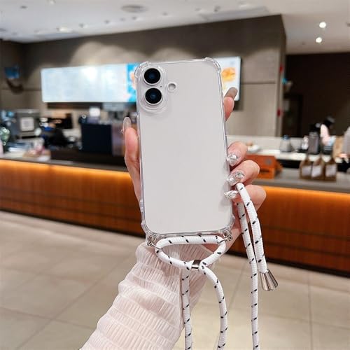 ZSUFCBF Für iPhone 16 15 14 ProMax Crossbody-Halskettenkordel-Lanyards, transparente Hülle für iPhone 11 12 13 Pro Max XS XR 7 Plus, Softcover, X13, für 7 oder 8 oder SE2 ZSUFCBF Für iPhone 16 15 14 ProMax Crossbody-Halskettenkordel-Lanyards, transparente Hülle für iPhone 11 12 13 Pro Max XS XR 7 Plus, Softcover, X13, für 7 oder 8 oder SE2 von ZSUFCBF