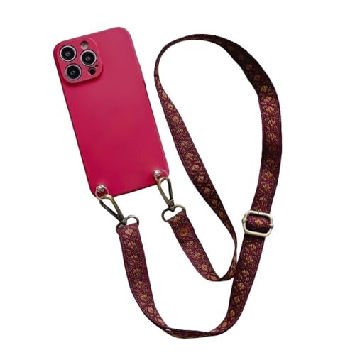 ZSUFCBF Klassische Riemenhülle für iPhone 15 Pro Max 14 13 12 Mini X XS 7 8 Plus 11 16 Pro Crossbody Lanyard Halsband Flüssigsilikonhülle, S Rot, Für iPhone 14 ZSUFCBF Klassische Riemenhülle für iPhone 15 Pro Max 14 13 12 Mini X XS 7 8 Plus 11 16 Pro Crossbody Lanyard Halsband Flüssigsilikonhülle, S Rot, Für iPhone 14 von ZSUFCBF
