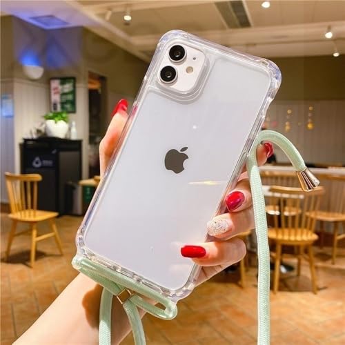 ZSUFCBF Lanyard Strap Crossbody Cord Rope Clear Case für iPhone 16 15 14 13 Pro Max 12 11 XR X XS Mini 7 8 Plus Stoßfeste Acrylabdeckung, X1, Für iPhone 11 Pro ZSUFCBF Lanyard Strap Crossbody Cord Rope Clear Case für iPhone 16 15 14 13 Pro Max 12 11 XR X XS Mini 7 8 Plus Stoßfeste Acrylabdeckung, X1, Für iPhone 11 Pro von ZSUFCBF