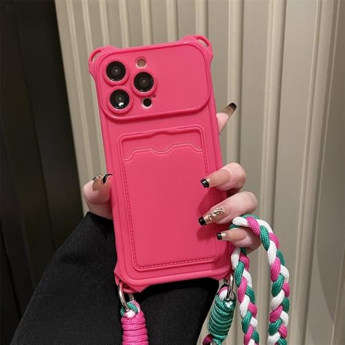 ZSUFCBF Luxuriöse Crossbody-Halskette mit Lanyard, großes Fenster, Kartenpaket, weiche Hülle für iPhone 15 14 Pro Max 13 12 11 Pro X XR XS 7Plus Cover, rot, für iPhone 13 ProMax ZSUFCBF Luxuriöse Crossbody-Halskette mit Lanyard, großes Fenster, Kartenpaket, weiche Hülle für iPhone 15 14 Pro Max 13 12 11 Pro X XR XS 7Plus Cover, rot, für iPhone 13 ProMax von ZSUFCBF