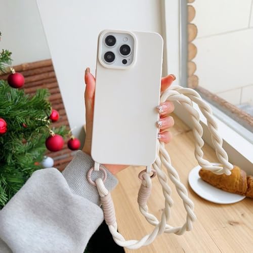 ZSUFCBF Stoßfeste Candy Lanyard-Hülle für iPhone 16 Pro Max 14 12 11 13 15 Plus X XR XS Max Crossbody-Halsband mit Kordelzug, weiche TPU-Abdeckung, Weiß, für iPhone 14 Plus ZSUFCBF Stoßfeste Candy Lanyard-Hülle für iPhone 16 Pro Max 14 12 11 13 15 Plus X XR XS Max Crossbody-Halsband mit Kordelzug, weiche TPU-Abdeckung, Weiß, für iPhone 14 Plus von ZSUFCBF