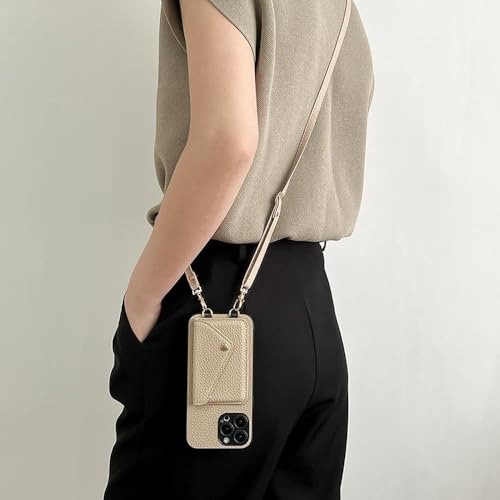 ZSUFCBF Umhängegurt mit Lanyard, Lederhülle für iPhone 16 13 12 16pro 15 pro 14pro max 12mini 11 Kartenhalter-Telefonabdeckung, Khaki, Für iPhone XS ZSUFCBF Umhängegurt mit Lanyard, Lederhülle für iPhone 16 13 12 16pro 15 pro 14pro max 12mini 11 Kartenhalter-Telefonabdeckung, Khaki, Für iPhone XS von ZSUFCBF