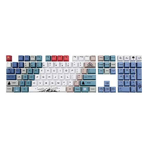 ZSYTF 108 Tasten/Set OEM Profil Bergsteigen Thema Tastenkappe PBT Farbstoffsublimationsprozess Tastenkappen Für Mechanische Tastatur Pbt Farbsublimations Tastenkappen von ZSYTF