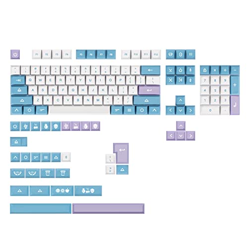 ZSYTF 138 Tasten Mechanische Tastatur Tastenkappen Obst Joghurt XDA Höhe PBT Tastenkappe DYE SUB Für GK61/64/68/75/84/87/96/980/104 Dye Sub Tastenkappen von ZSYTF