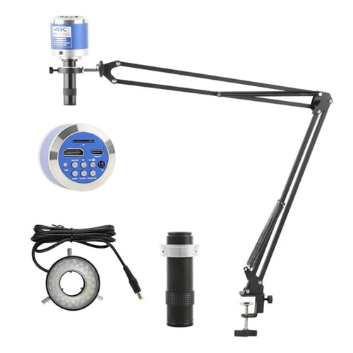 Mikroskop-Zubehör-Kit 48MP 4K 1080P HDMI USB-Digitalkamera Elektronisches Mikroskop C-Mount-Objektiv Ringständer Spotlicht for Telefonreparatur-Lötwerkzeuge Mikroskopische Objektträger Mikroskop-Zubehör-Kit 48MP 4K 1080P HDMI USB-Digitalkamera Elektronisches Mikroskop C-Mount-Objektiv Ringständer Spotlicht for Telefonreparatur-Lötwerkzeuge Mikroskopische Objektträger von ZTBH