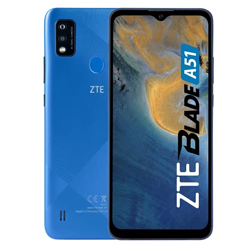 ZTE Blade A51 - Smartphone 6.52 "HD + Screen, 13MP + 2MP Dual Camera, 2GB + 32GB Memory, Blue Color. von ZTE