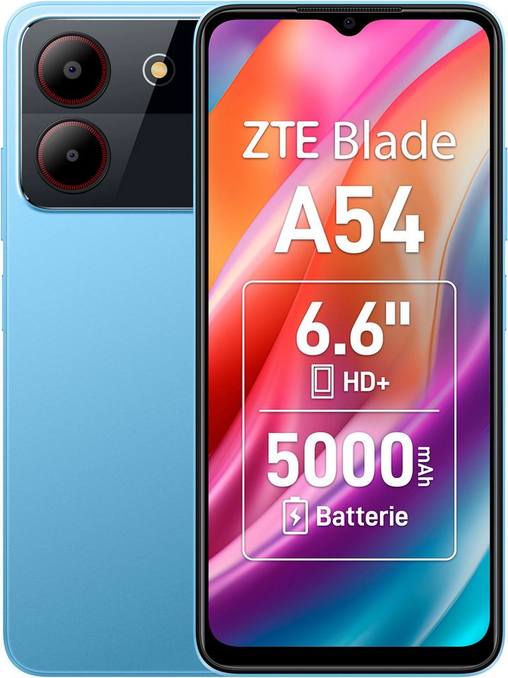 ZTE Blade A54 Smartphone (16,76 cm/6,6 Zoll, 64 GB Speicherplatz, 13 MP Kamera) von ZTE
