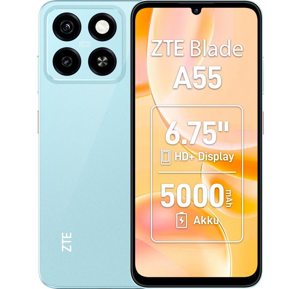 ZTE Blade A55 4GB + 64GB Blue Smartphone Smartphone ZTE Blade A55 4GB + 64GB Blue Smartphone Smartphone von ZTE