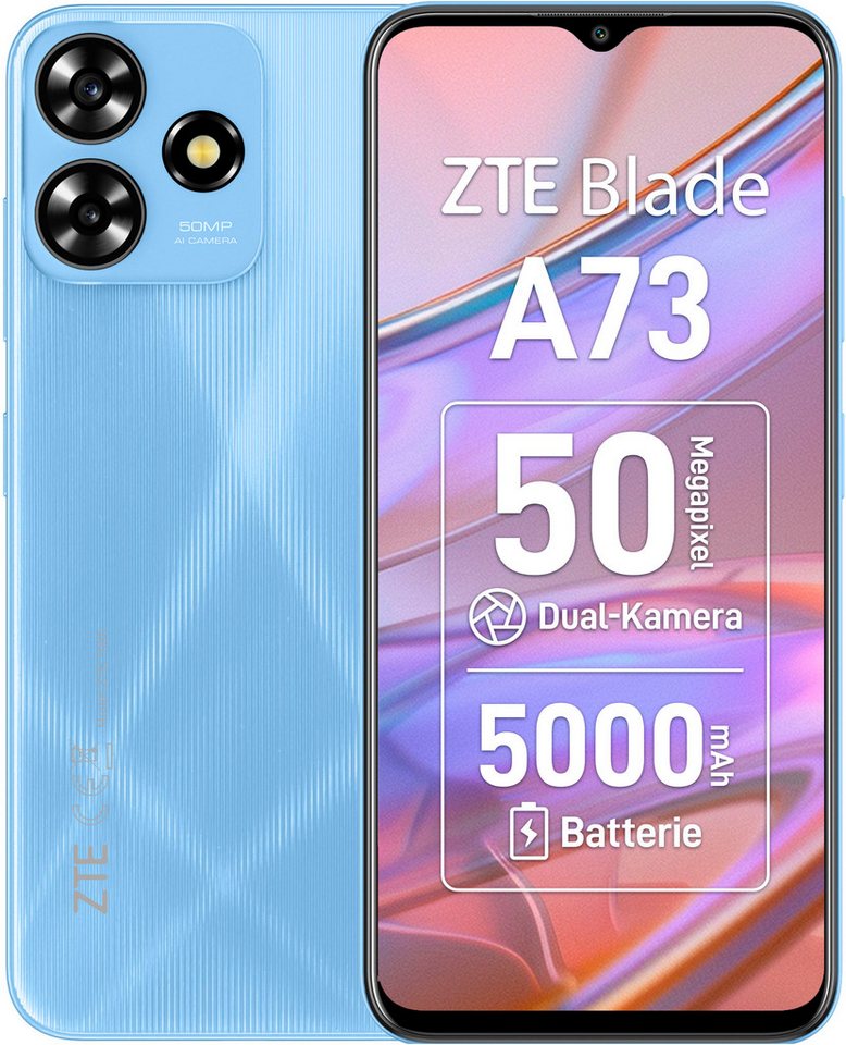 ZTE Blade A73 Smartphone (16,76 cm/6,6 Zoll, 128 GB Speicherplatz, 50 MP Kamera) von ZTE