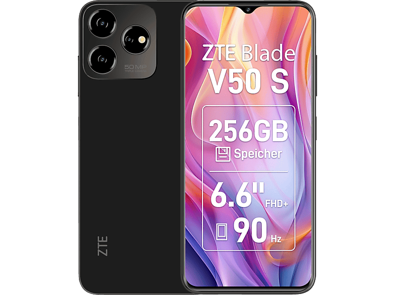 ZTE Blade V50S 256 GB Schwarz Dual SIM von ZTE