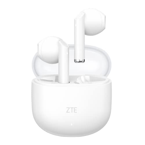 ZTE Kabellose Kopfhörer Buds 2, TWS, Bluetooth 5.3, 25 Stunden Akku, HD-Mikrofon, Touch-Steuerung, Sprachassistent, IPX4 wasserdicht, USB-C-Ladegerät, Weiß ZTE Kabellose Kopfhörer Buds 2, TWS, Bluetooth 5.3, 25 Stunden Akku, HD-Mikrofon, Touch-Steuerung, Sprachassistent, IPX4 wasserdicht, USB-C-Ladegerät, Weiß von ZTE