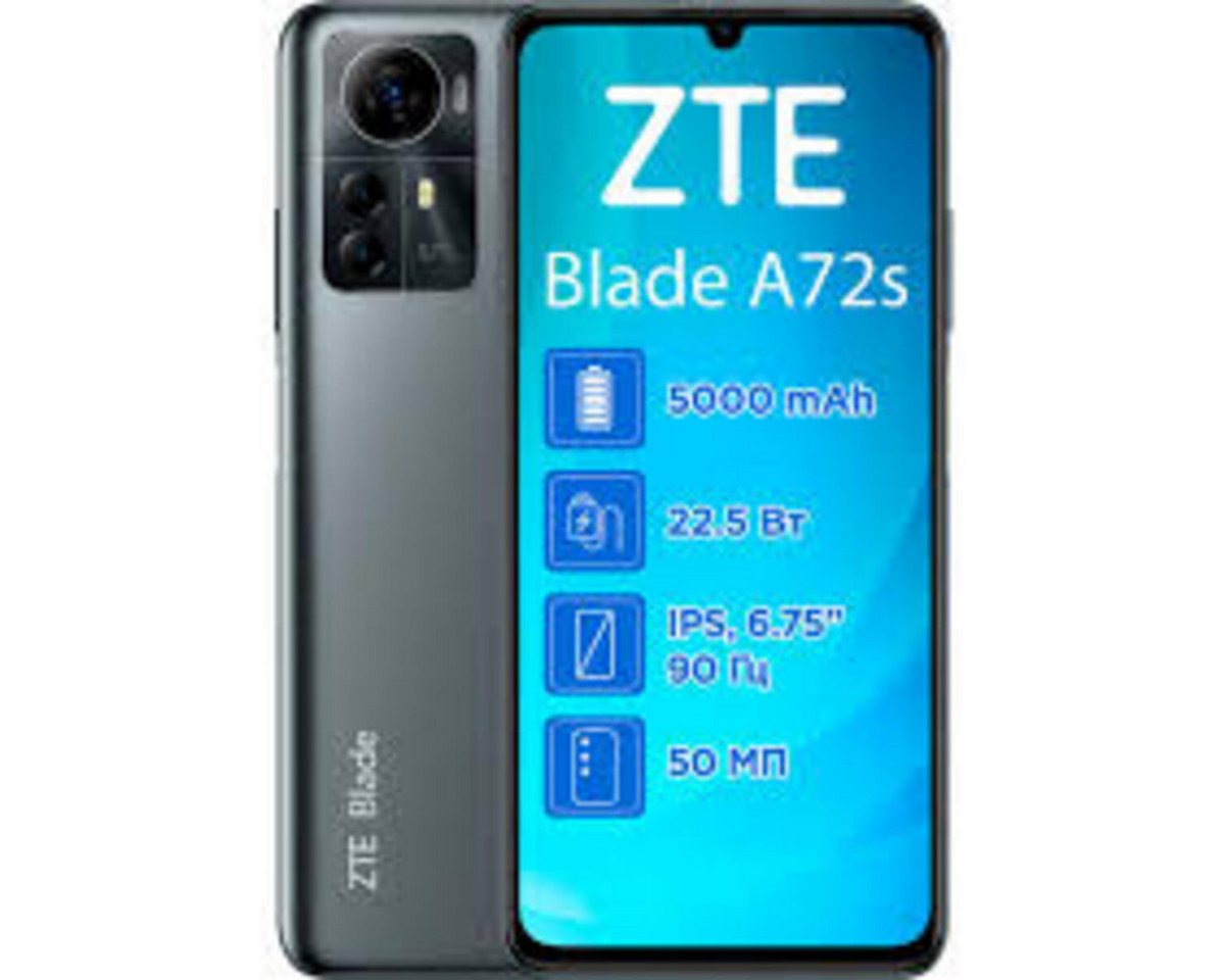 ZTE ZTE BLADE A72S 6GB RAM 128GB DS - Grey Smartphone (17,14 cm/6.75 Zoll, 50 MP Kamera) von ZTE