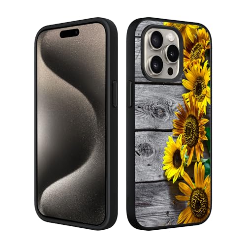 ZTHLL Kompatibel mit iPhone 15 Pro Hülle, Holz-Sonnenblumen-Handyhülle für Frauen und Mädchen, weiches TPU, Ganzkörperschutz, stoßfest, Fallschutz für iPhone 15 Pro 6,1 Zoll ZTHLL Kompatibel mit iPhone 15 Pro Hülle, Holz-Sonnenblumen-Handyhülle für Frauen und Mädchen, weiches TPU, Ganzkörperschutz, stoßfest, Fallschutz für iPhone 15 Pro 6,1 Zoll von ZTHLL