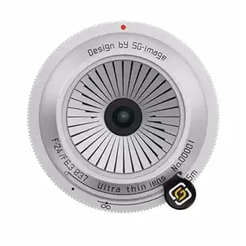 SGimage 24mm F6.3 Manuelles Pancake-Objektiv – Ultradünn, Metallgehäuse, 74g Leichtgewicht, Kompatibel mit L-Mount Kameras für Vollformat und APS-C Silber SGimage 24mm F6.3 Manuelles Pancake-Objektiv – Ultradünn, Metallgehäuse, 74g Leichtgewicht, Kompatibel mit L-Mount Kameras für Vollformat und APS-C Silber von ZTIANFOTO