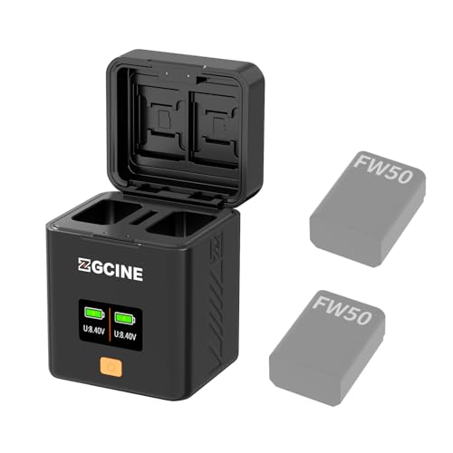 ZG CINE NP-FW50 Ladegerät Box | USB-C PD Schnellladung & OLED-Display | Tragbare Akku-Ladebox für Sony Kameras (A7 III, A6000, A6300) + Speicherkartenfach ZG CINE NP-FW50 Ladegerät Box | USB-C PD Schnellladung & OLED-Display | Tragbare Akku-Ladebox für Sony Kameras (A7 III, A6000, A6300) + Speicherkartenfach von ZTIANFOTO