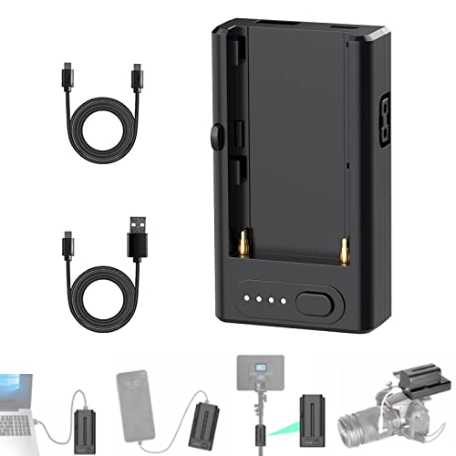 ZGCINE Netzteil Akku Adapterplatte Schnellladefunktion Mehrere Ausgänge für Sony Np-F550 NP-F570 NP-F530 NP-F330 F960 F750 F770 F970 Akku Np-F Für alle DSLR/Spiegellosen Kameras. von ZTIANFOTO