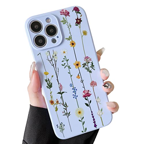 ZTOFERA Blumen Hülle Kompatibel mit iPhone 13 Pro Max für Mädchen Frauen, Flexibel Weiche Silikon Schutzhülle mit Cute Kletterblumen Muster Stoßfest Cover, Violett ZTOFERA Blumen Hülle Kompatibel mit iPhone 13 Pro Max für Mädchen Frauen, Flexibel Weiche Silikon Schutzhülle mit Cute Kletterblumen Muster Stoßfest Cover, Violett von ZTOFERA