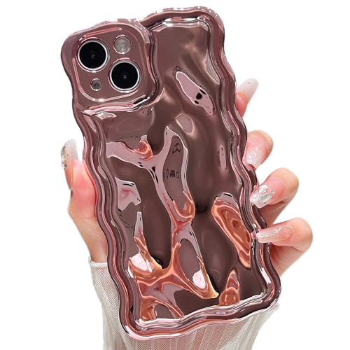 ZTOFERA Hülle für iPhone 14, Niedliche Lockige Wellen Rahmen Glänzende 3D Wellenform Galvanik Design Schütz Handyhülle Weiche TPU Stoßfest Bumper Cover für Mädchen Frauen, Rosa ZTOFERA Hülle für iPhone 14, Niedliche Lockige Wellen Rahmen Glänzende 3D Wellenform Galvanik Design Schütz Handyhülle Weiche TPU Stoßfest Bumper Cover für Mädchen Frauen, Rosa von ZTOFERA