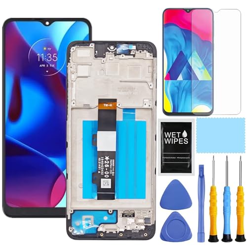 Für Motorola G Pure Bildschirm Ersatz mit Rahmen für Moto G Pure XT2163 XT2163DL XT2163-4 LCD Display Digitizer Touchscreen Assembly 6,5 Zoll Schwarz von ZTOOYO