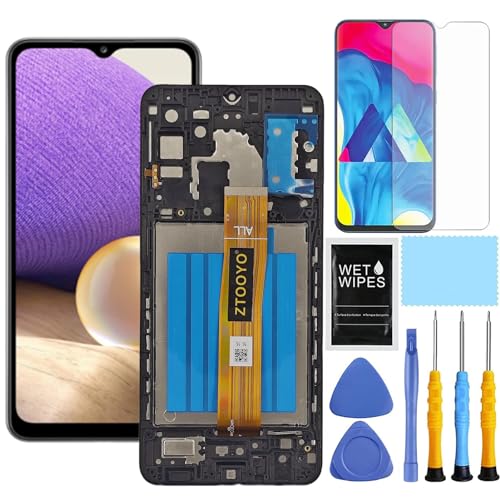 Für Samsung A32 5G Bildschirm Ersatz-Set für Samsung Galaxy A32 LCD Display mit Rahmen S326dl A326u A326b A326a A326w Touchscreen Digitizer Montage mit Werkzeug 6,5 Zoll (nicht A32 4G) von ZTOOYO