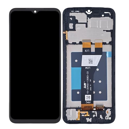 ZTOOYO Ersatzbildschirm für Samsung Galaxy A14 5G für Samsung A14 mit Rahmen Kit A146e A146u A146p s146v A146w S146dl LCD Touch Display Digitizer Montage (nicht für 4G) Weiß von ZTOOYO