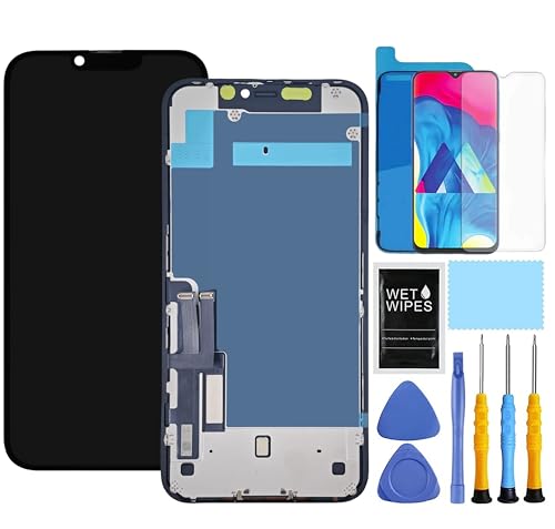 ZTOOYO Ersatzdisplay für iPhone 11 für iPhone 11, A2111, A2223, A2221, LCD-Display, Digitizer, Touchscreen, Montage mit Reparaturwerkzeugen, 15,5 cm (6,1 Zoll), Schwarz von ZTOOYO