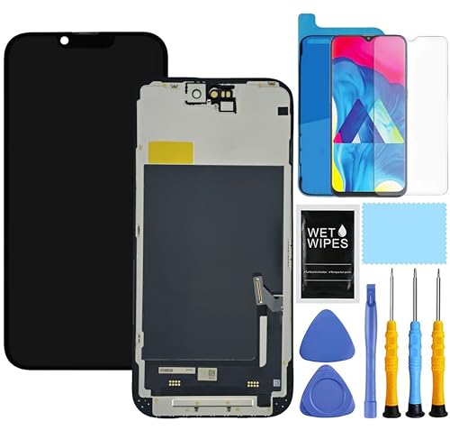 ZTOOYO Ersatzdisplay für iPhone 15, Ersatz-Set für iPhone 15, LCD-Display, Digitizer A2846, A3089, A3092, A3090, Touchscreen, Montage mit Reparaturwerkzeugen, 15,5 cm, Schwarz ZTOOYO Ersatzdisplay für iPhone 15, Ersatz-Set für iPhone 15, LCD-Display, Digitizer A2846, A3089, A3092, A3090, Touchscreen, Montage mit Reparaturwerkzeugen, 15,5 cm, Schwarz von ZTOOYO