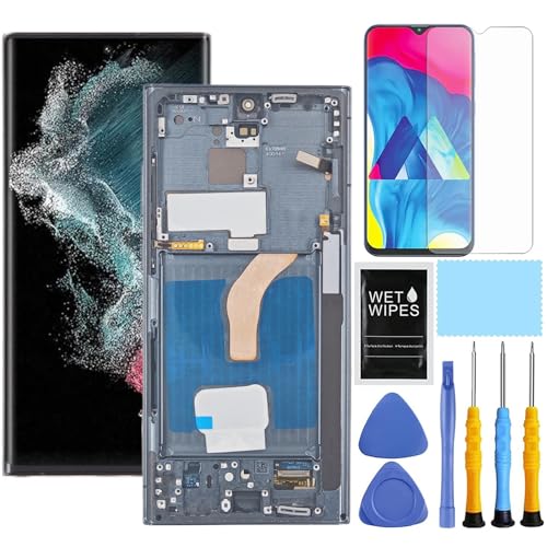 ZTOOYO 【US-Version】AMOLED für Samsung Galaxy S22 Ultra 5G Bildschirm Ersatz mit Rahmen für Samsung S22u Bildschirm Ersatzset S908a S908u S908w LCD Display Digitizer Touchscreen Montage Grün ZTOOYO 【US-Version】AMOLED für Samsung Galaxy S22 Ultra 5G Bildschirm Ersatz mit Rahmen für Samsung S22u Bildschirm Ersatzset S908a S908u S908w LCD Display Digitizer Touchscreen Montage Grün von ZTOOYO