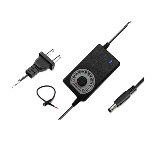 3-12V5A-24V3A Motor, Wasserpumpe, Lüfter, LED-Lichtleiste, einstellbare Spannung, Geschwindigkeit und Dimm-Stromversorgung(3-12V-2A NO Display+Cable) von ZTOSZSPT