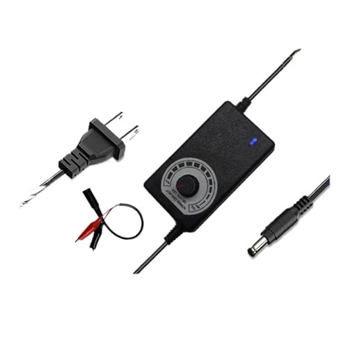 3-12V5A-24V3A Motor, Wasserpumpe, Lüfter, LED-Lichtleiste, einstellbare Spannung, Geschwindigkeit und Dimm-Stromversorgung(3-12V-2A NO Display+Clip) von ZTOSZSPT