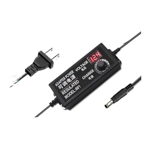 3-12V5A-24V3A Motor, Wasserpumpe, Lüfter, LED-Lichtleiste, einstellbare Spannung, Geschwindigkeit und Dimm-Stromversorgung(3-12V-5A with Display) von ZTOSZSPT