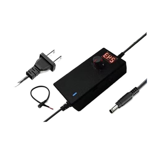 3-12V5A-24V3A Motor, Wasserpumpe, Lüfter, LED-Lichtleiste, einstellbare Spannung, Geschwindigkeit und Dimm-Stromversorgung(3-24V-1A with Display+Cable) von ZTOSZSPT