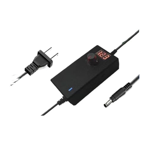 ZTOSZSPT 3-12V5A-24V3A Motor, Wasserpumpe, Lüfter, LED-Lichtleiste, einstellbare Spannung, Geschwindigkeit und Dimm-Stromversorgung(3-12V-3A with Display) von ZTOSZSPT