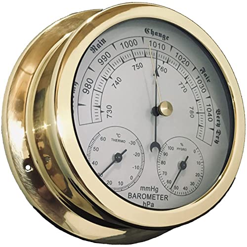 Traditionelle Wetterstation, 5,6-Zoll-Aneroidbarometer 3-in-1-Temperatur-, Feuchtigkeits- und Luftdruckmessgerät, for Navigation, Luftfahrt, Bergsteigen, Landwirtschaft, Haushalt Traditionelle Wetterstation, 5,6-Zoll-Aneroidbarometer 3-in-1-Temperatur-, Feuchtigkeits- und Luftdruckmessgerät, for Navigation, Luftfahrt, Bergsteigen, Landwirtschaft, Haushalt von ZTZTZ