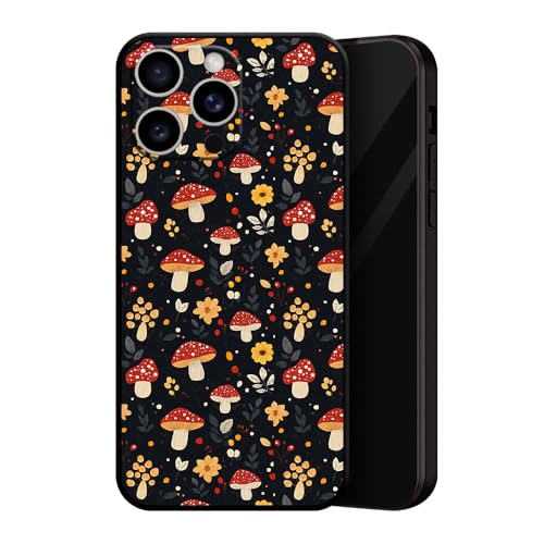 ZUGVJDX Art Design Pattern Soft Silicone TPU Black Cover, Premium Design Plants: Mushrooms Manga Phone Case for iPhone 12 ZUGVJDX Art Design Pattern Soft Silicone TPU Black Cover, Premium Design Plants: Mushrooms Manga Phone Case for iPhone 12 von ZUGVJDX