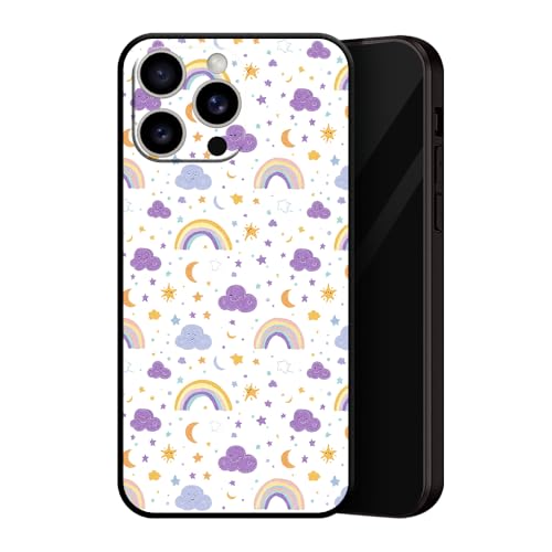 ZUGVJDX Cartoon Rainbow and Clouds for iPhone 11 Pro Max Case, Art Design Pattern-Inspired Design - Slim Protective TPU Matte Case, Black ZUGVJDX Cartoon Rainbow and Clouds for iPhone 11 Pro Max Case, Art Design Pattern-Inspired Design - Slim Protective TPU Matte Case, Black von ZUGVJDX